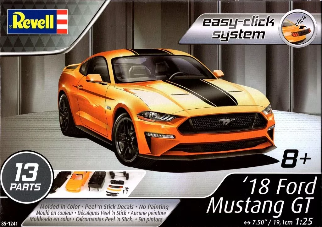 18 Ford Mustang (1/25 Scale) Vehicle Model Kit
