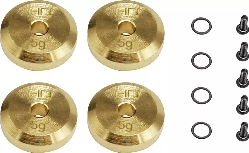 +4mm Steel Axles Brass Weight SCX24 HRASXTF2604H