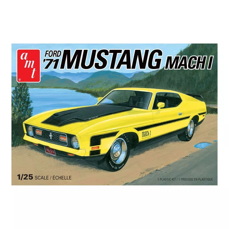 '71 Ford Mustang Mach I (1/25th Scale) Plastic Vehicle Model Kit