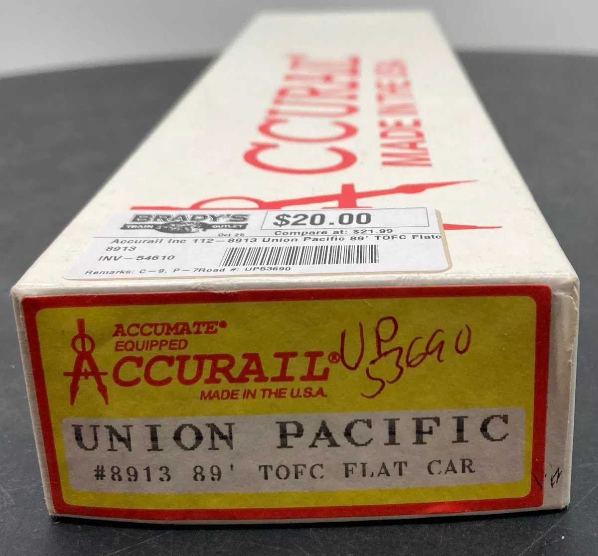 Accurail Inc 112-8913 Union Pacific 89' TOFC Flatcar Kit HO SCALE NEW