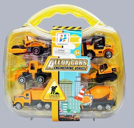 Alloy Car Set in Acrylic Carry Case