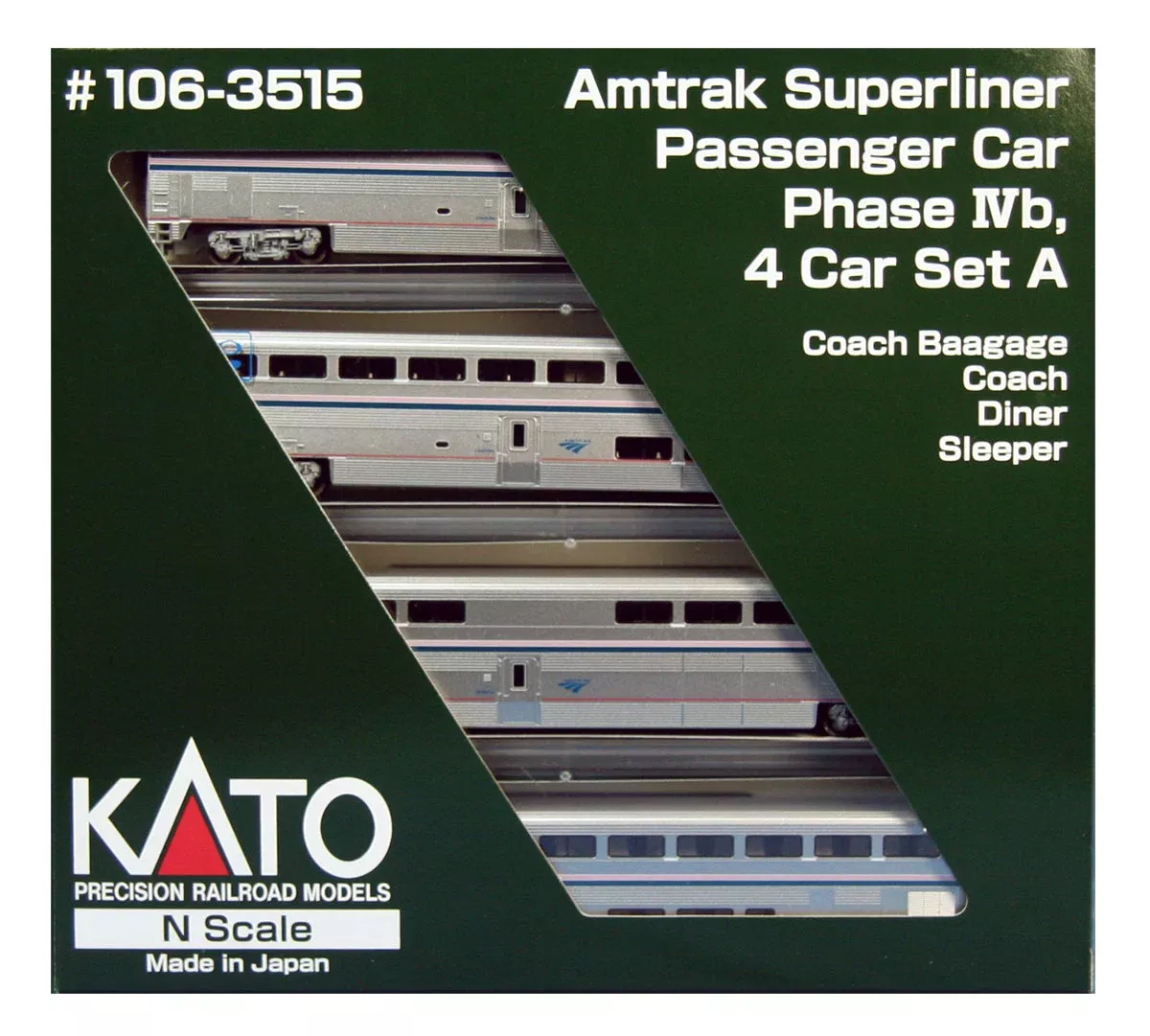 Amtrak Superliner 4-Car Set Phase Ivb