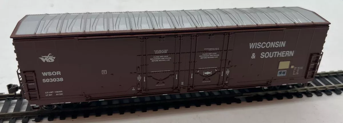 ATHEARN 91298 50' DOUBLE PLUG DOOR BOXCAR WISCONSIN SOUTHERN WSOR # 503038 HO SCALE Like New