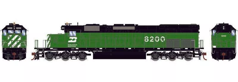 Athearn ATH71750 HO SD40T-2 Diesel Locomotive, LL Burlington Northern BN #8200 DCC Ready HO SCALE NEW