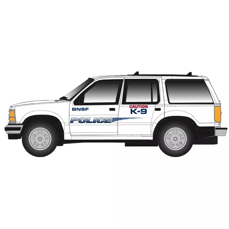 Atlas 30000156 BNSF POLICE 1993 FORD EXPLORER HO Scale LIMITED NEW