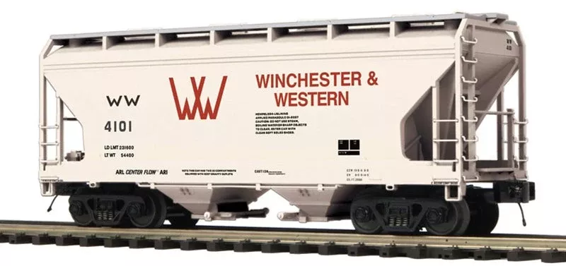 Atlas 3001892-2 WINCHESTER & WESTERN 2-BAY CENTERFLOW HOPPER PREMIER TAN/MAROON #4107 limited O Scale NEW