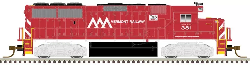 Atlas 40004931 VERMONT RAILWAY EMD GP60 Master(TM) Gold #381 N Scale NEW