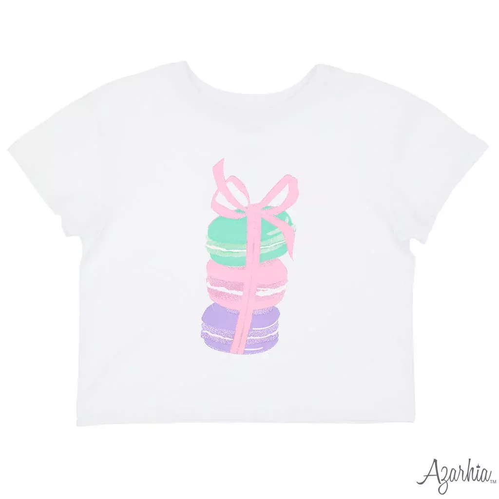 Azarhia Boxy Tee Macaroon Screen Print