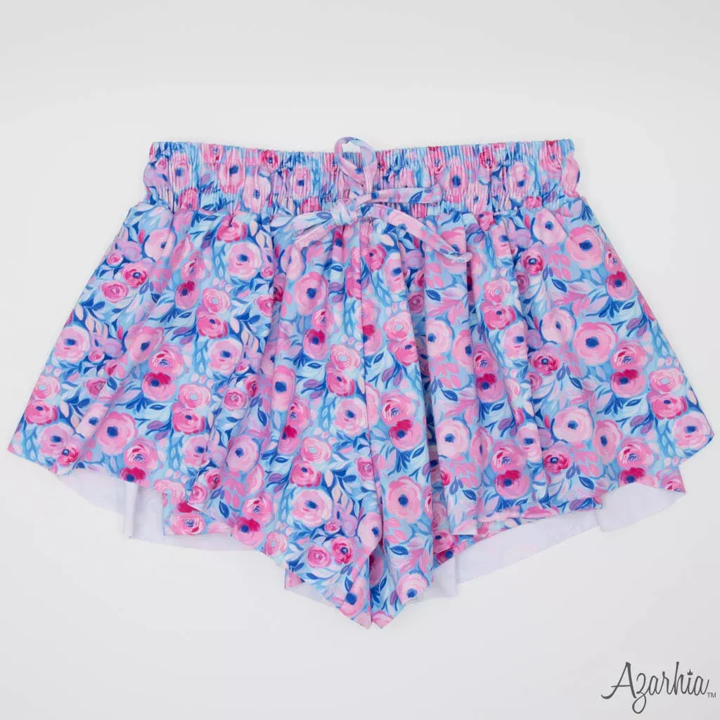 Azarhia Butterfly Shorts - Blooming Petals