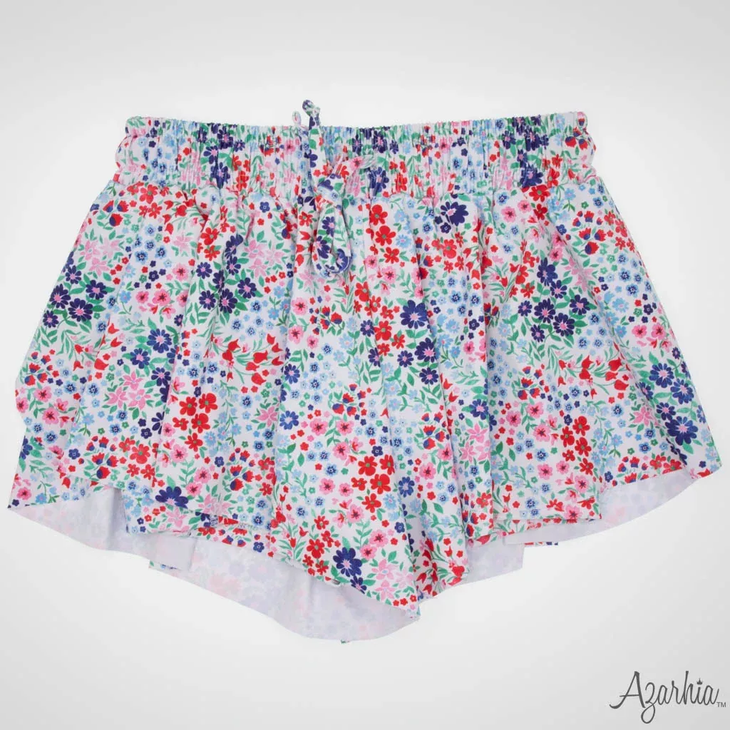 Azarhia Butterfly Shorts - Liberty Flowers