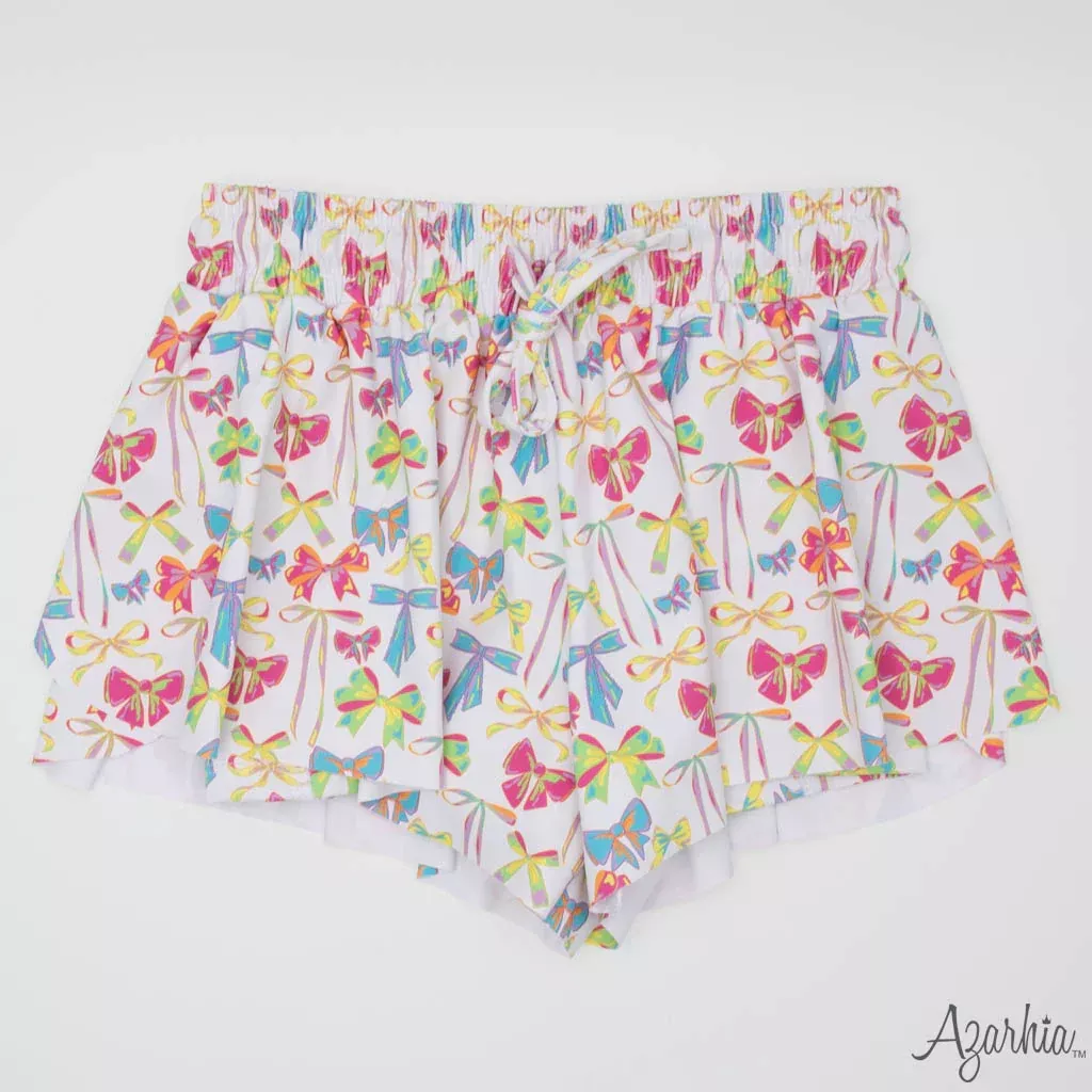 Azarhia Butterfly Shorts - Neon Bows