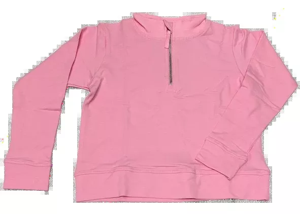 Azarhia French Terry Quarter Zip Sweatshirt - Pink