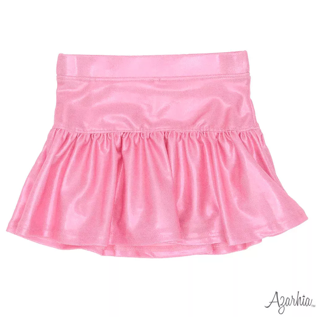Azarhia Gathered Skort - Pink Shimmer