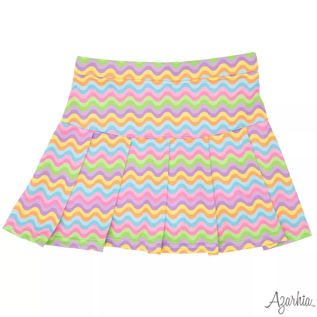 Azarhia Spring Waves Gathered Skort