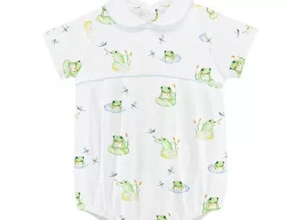 Baby Club Chic Baby Frog Bubble w/round collar