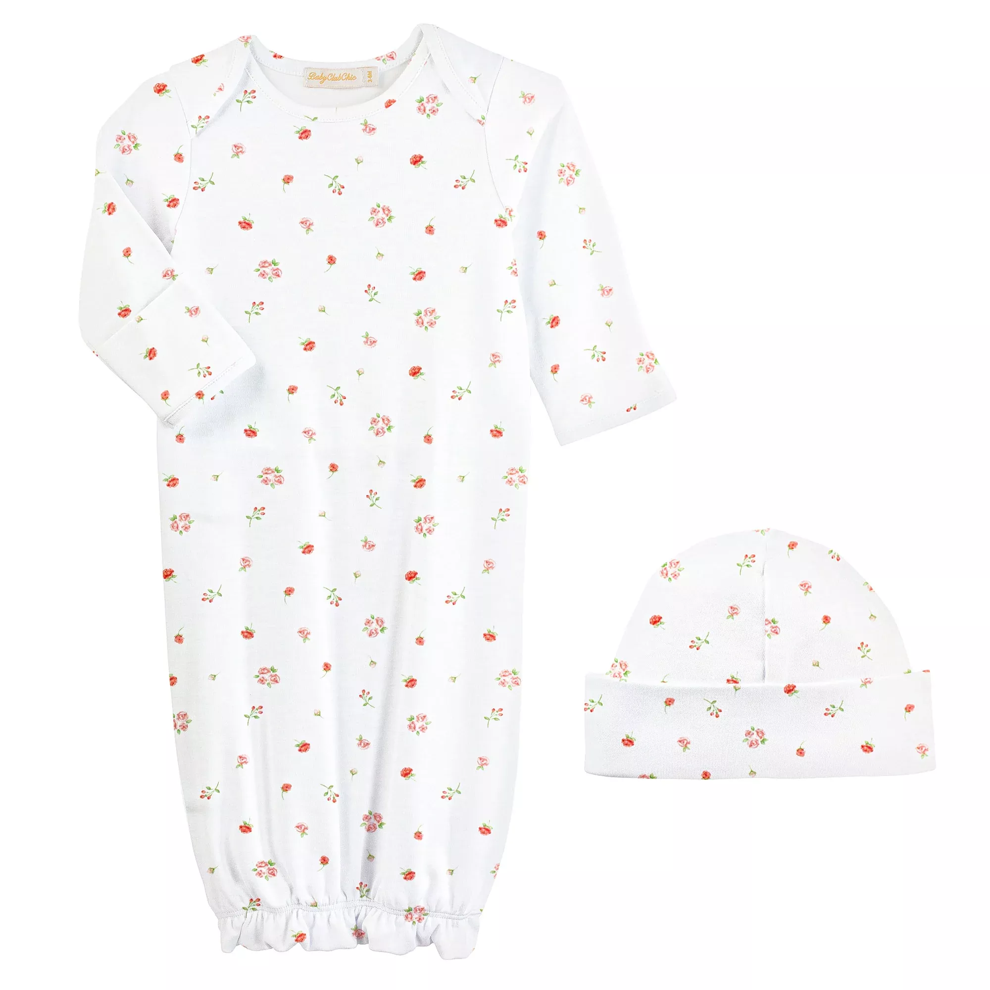Baby Club Chic Rosebuds Gown and Hats Set