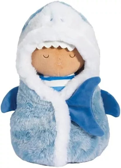 Baby Doll Hug Shark Soft Plush Toy Grey Small