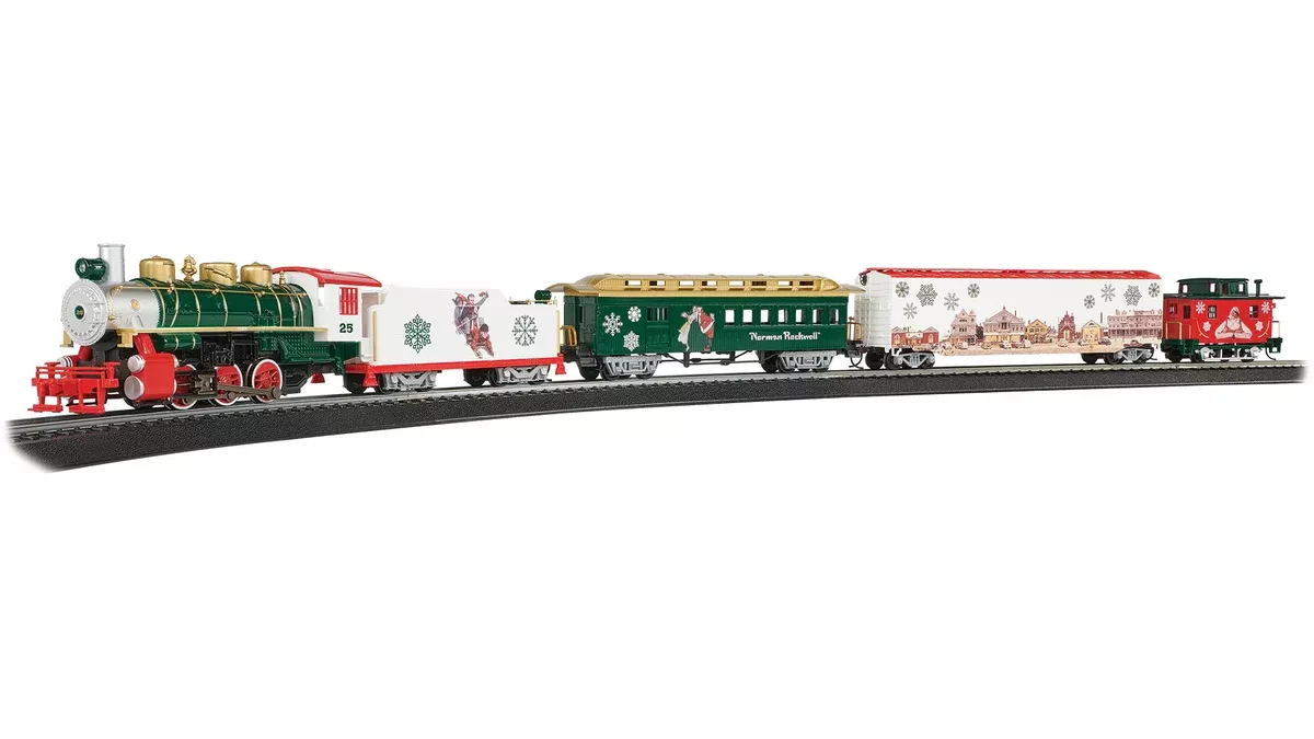 Bachmann 00774 NORMAN ROCKWELL CHRISTMAS EXPRESS train set limited HO SCALE NEW