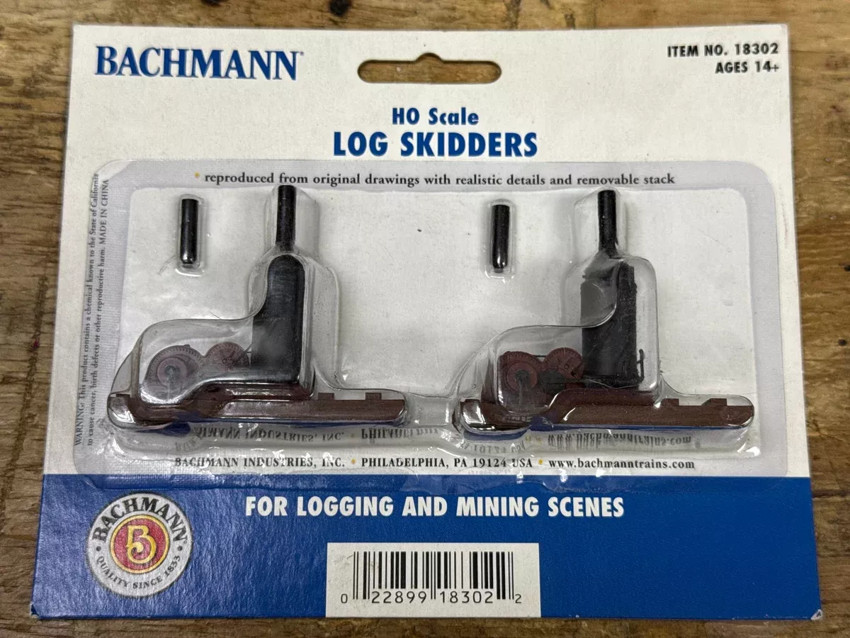 Bachmann 18302 Log Skidders Scenic Accessories HO Scale NEW