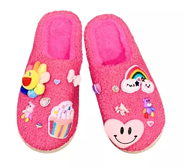 Bari Lynn Fuchsia Charm Slippers