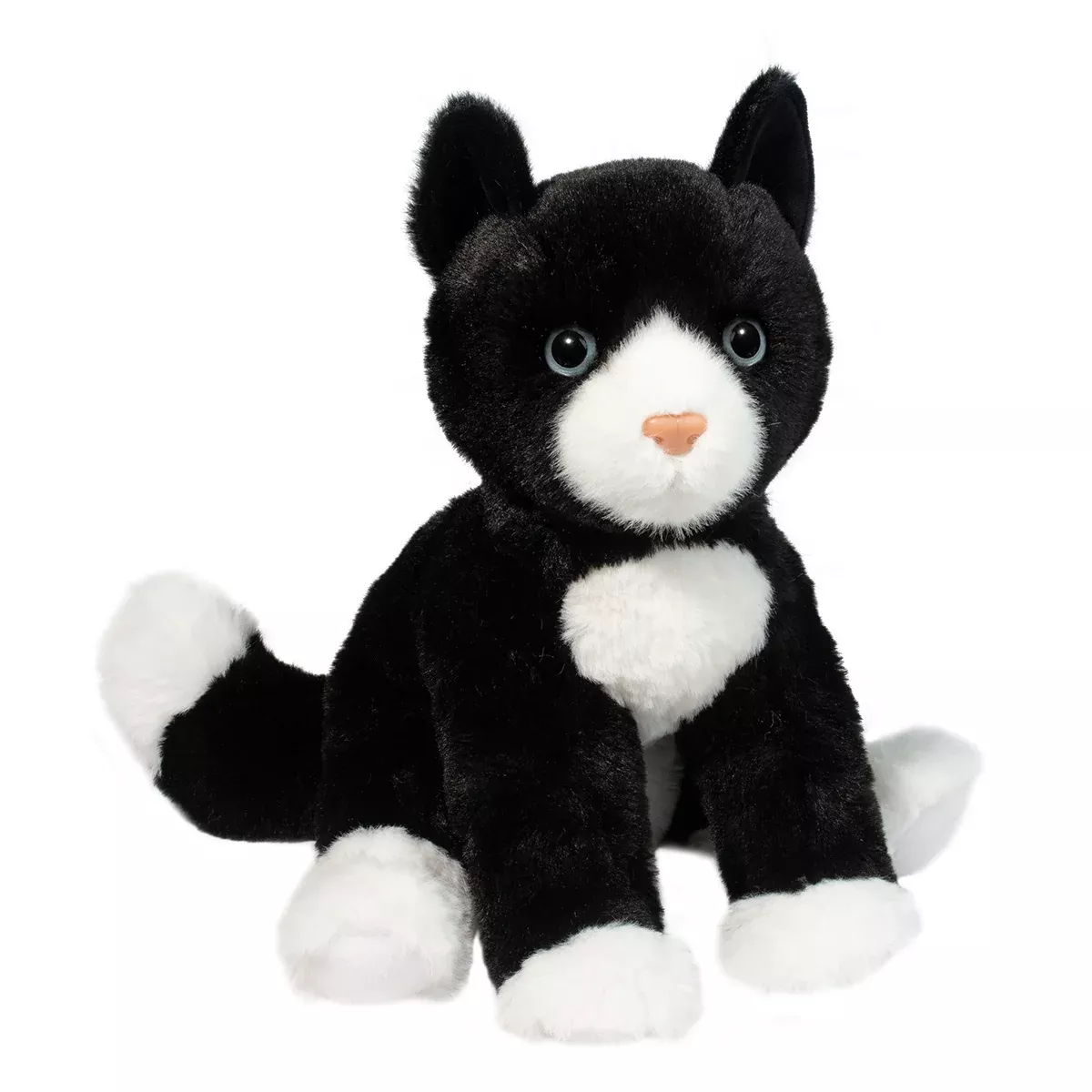 Beckie Soft Black & White Cat Stuffed Animal Plush Toy