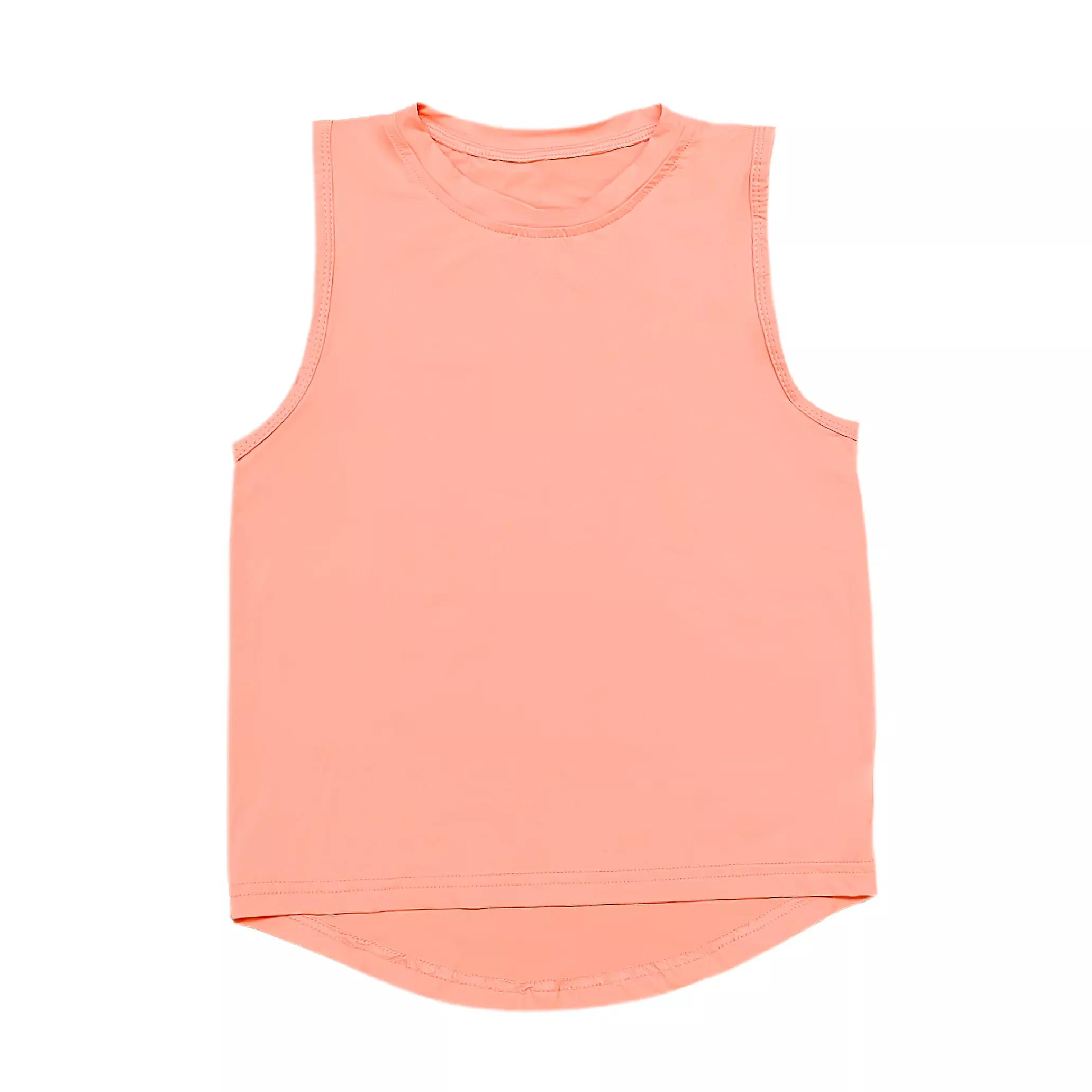 Belle Cher Athletic Coral High Low Tank Top