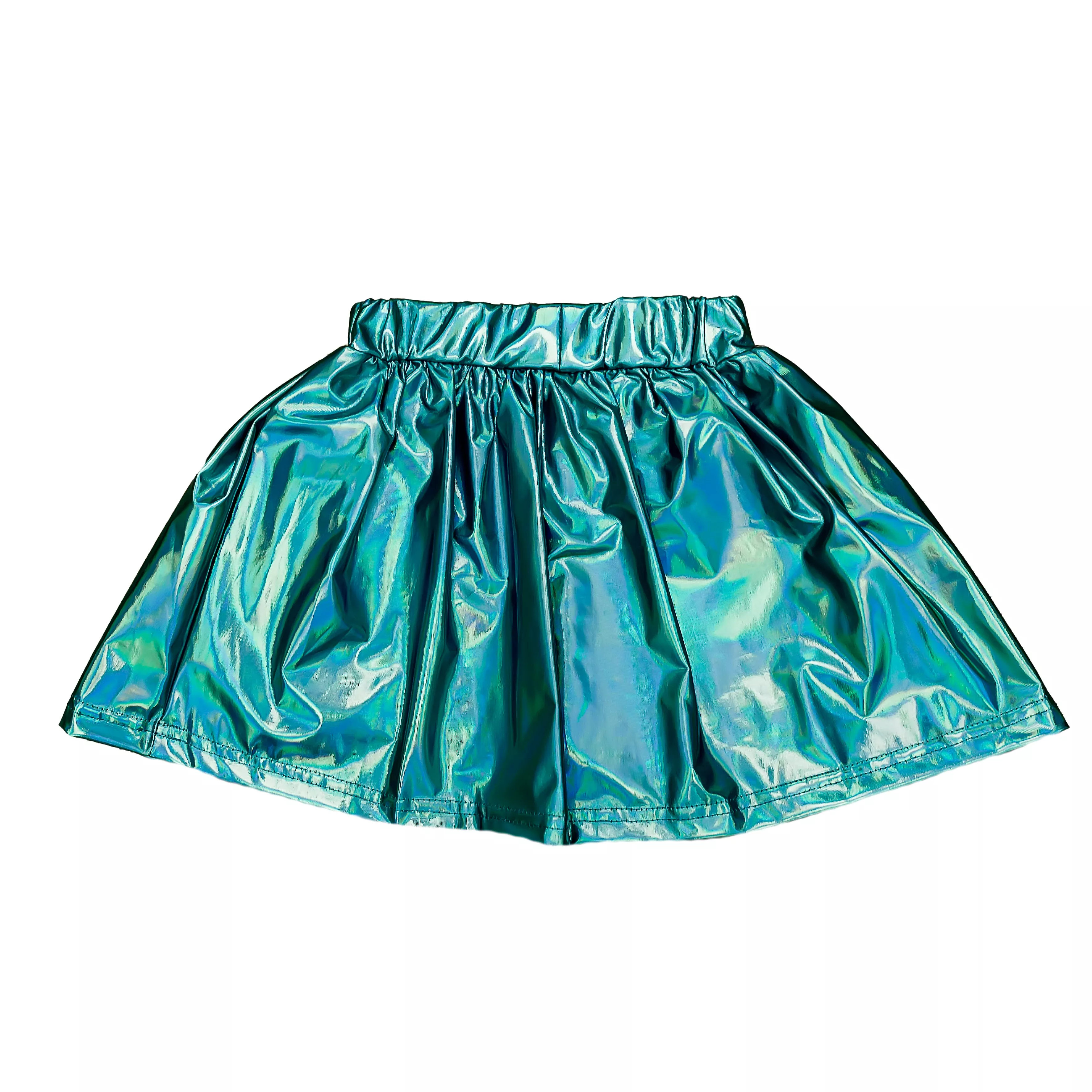 Belle Cher Teal Metallic Skort