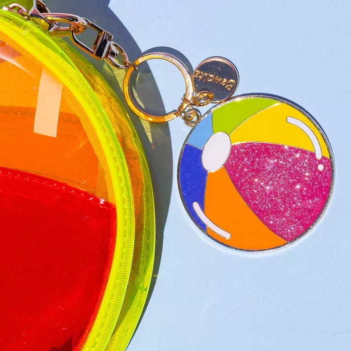 Bewaltz Glitter Beach Ball Keychain