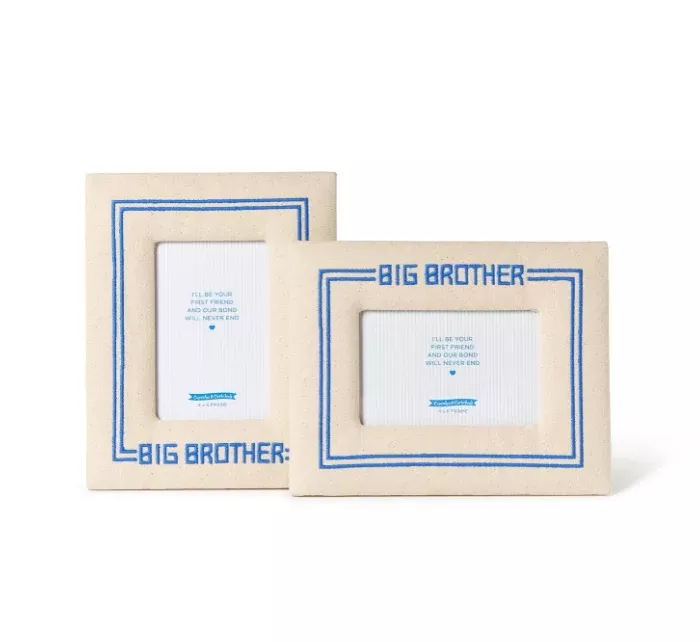 Big Brother Embroidered 4x6 Photo Frame