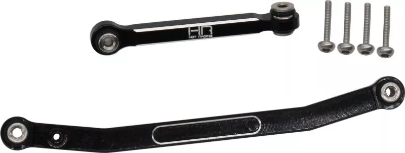 Black Aluminum Fix Link Steering Rod SCX24 HRASXTF49X01