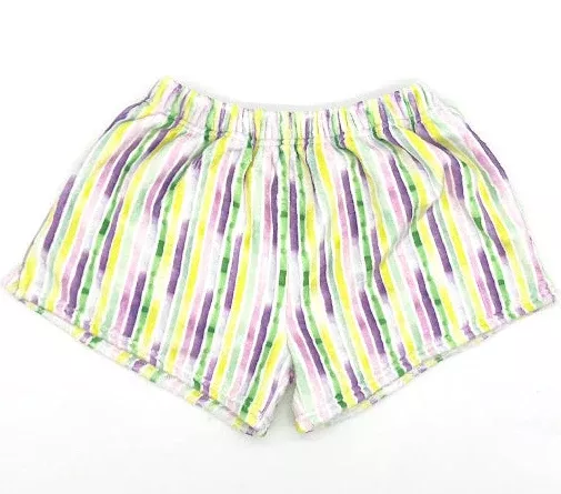 Blended Spirit Mardi Gras Printed Plush Shorts