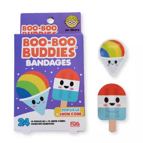 Boo Boo Buddies Popsicles & Snow Cones 24pc Bandages