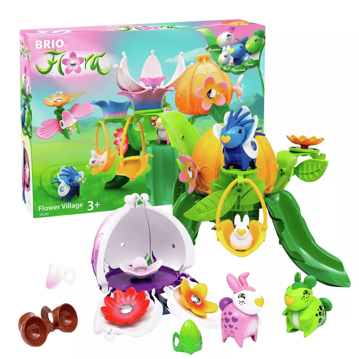 BRIO Flora Flower Village Magnetic Play Set for Imaginative Kids