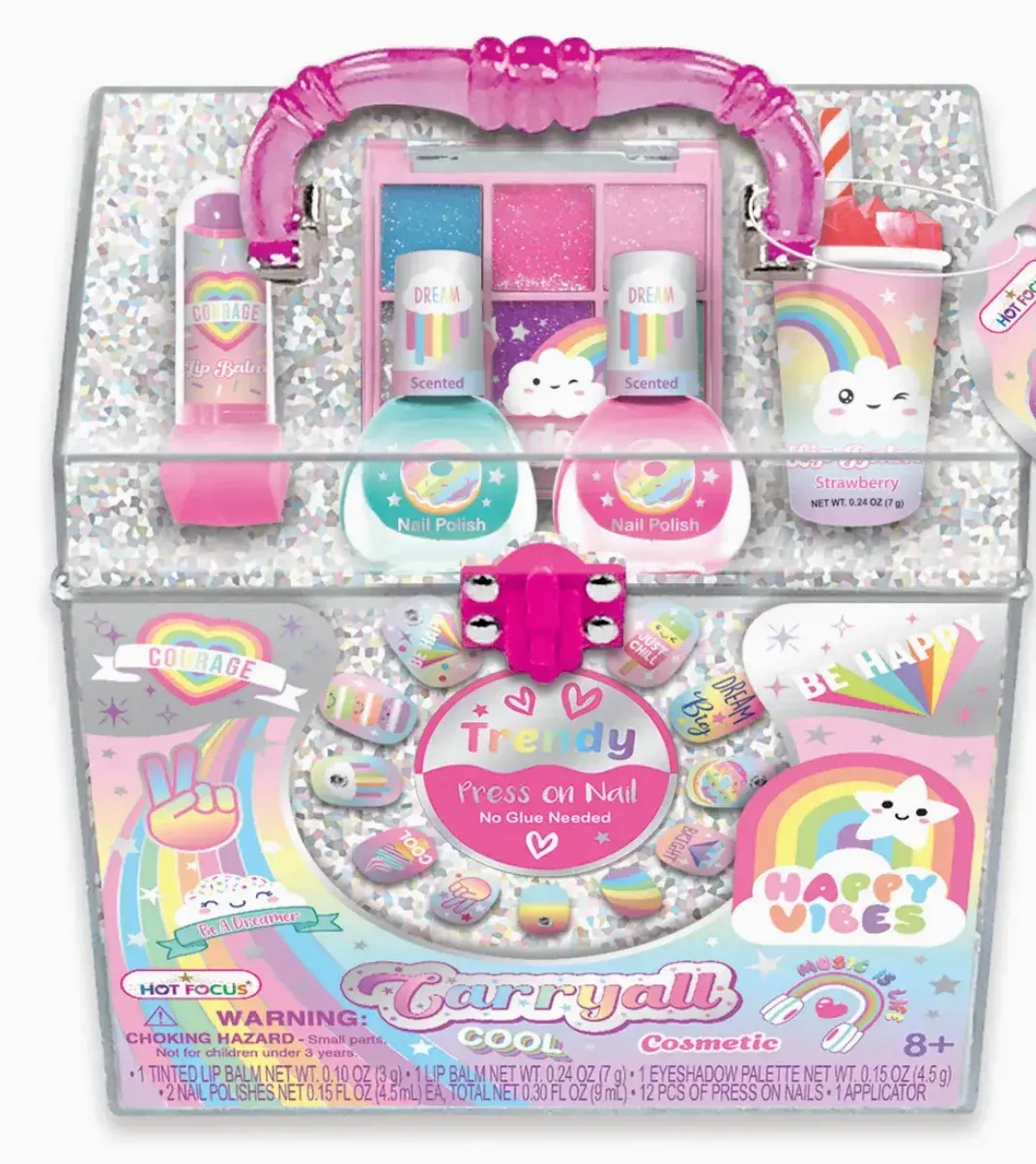 Carryall Cosmetic Case - Rainbow