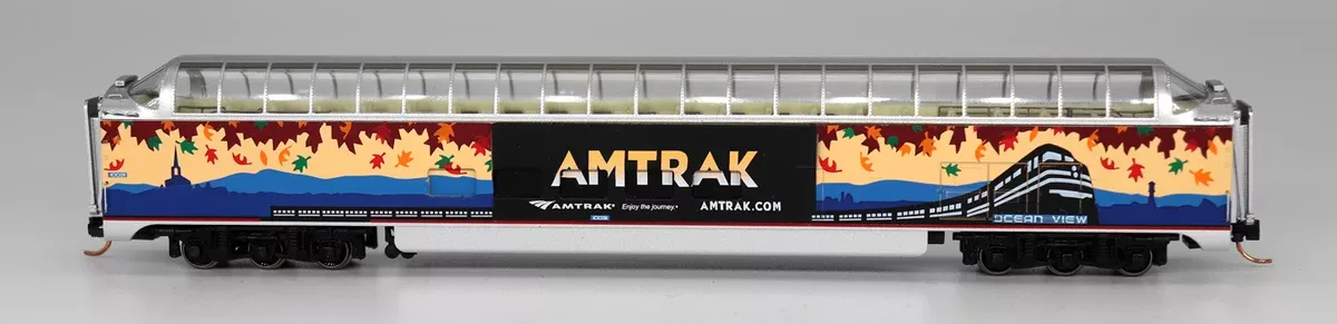 Centralia Car Shops N Scale Superdome Passenger Car Amtrak Fall Foliage