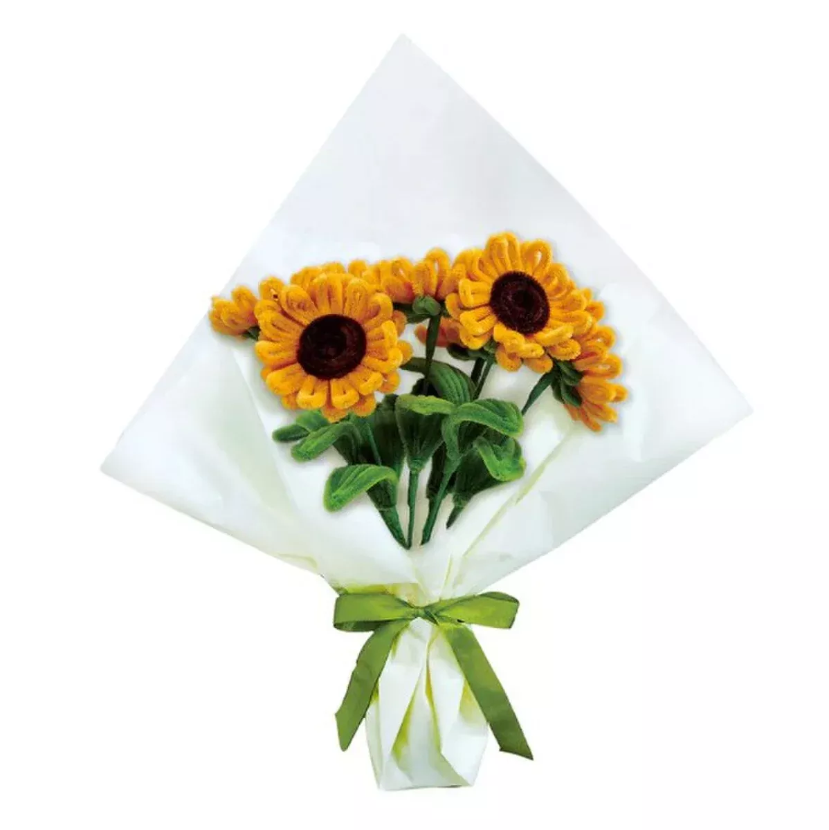 Chenille Flower Bouquet Kit - Sunflower