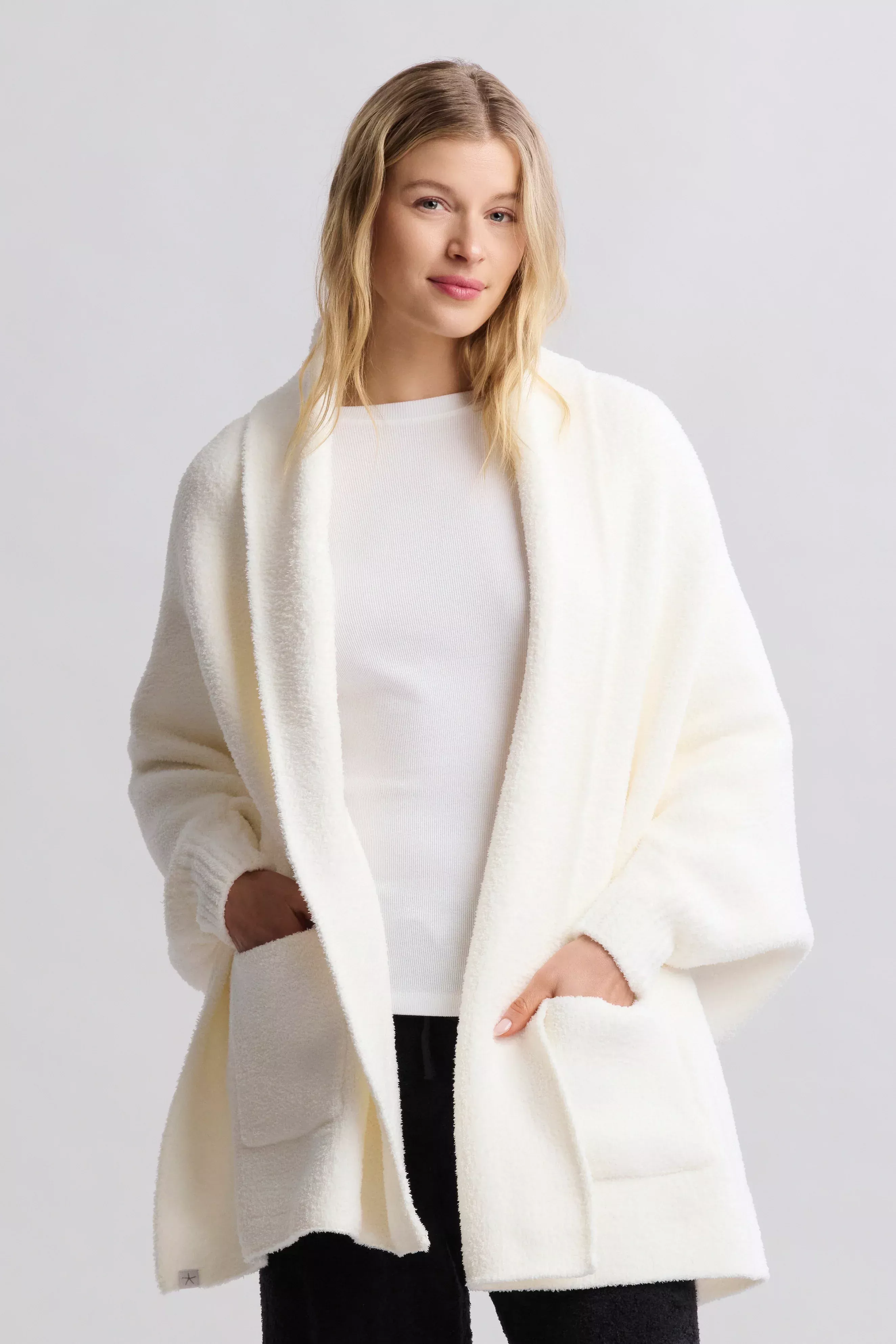 CozyChic Blanket Wrap- Pearl
