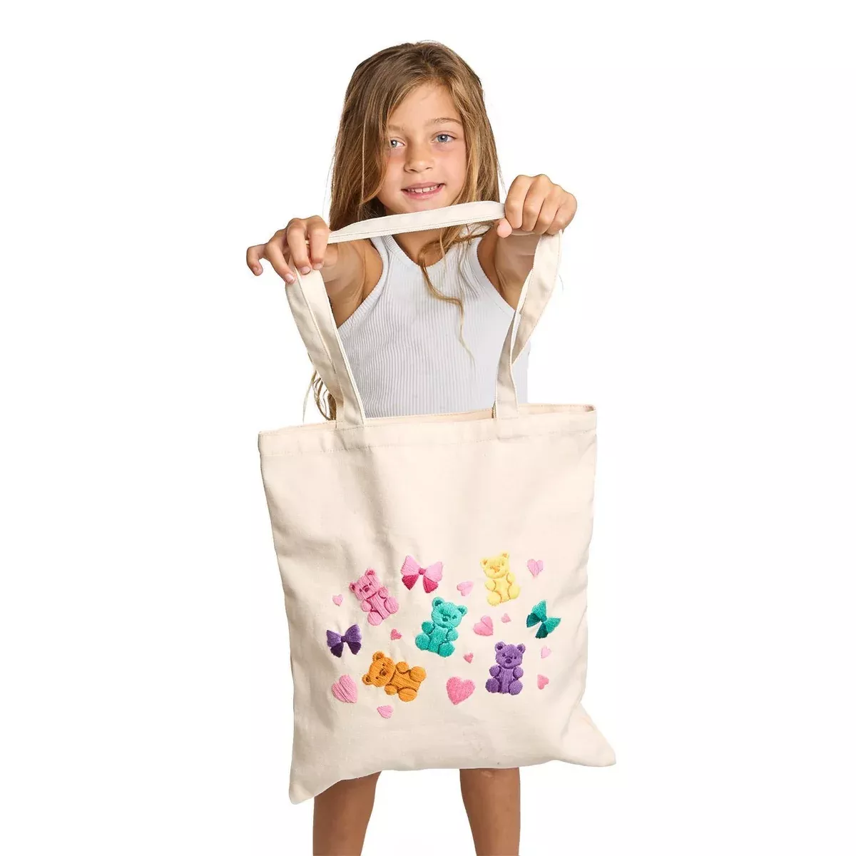 Crafty Nook Embroidery Tote Bag Kit with Hoop and Threads