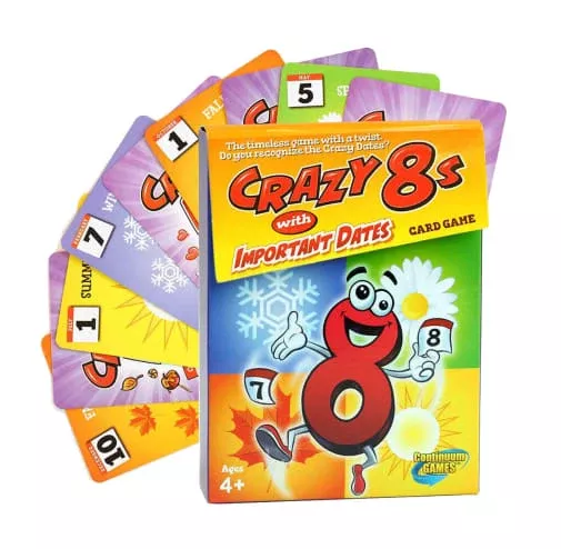 Crazy 8s With Important Dates Card Game