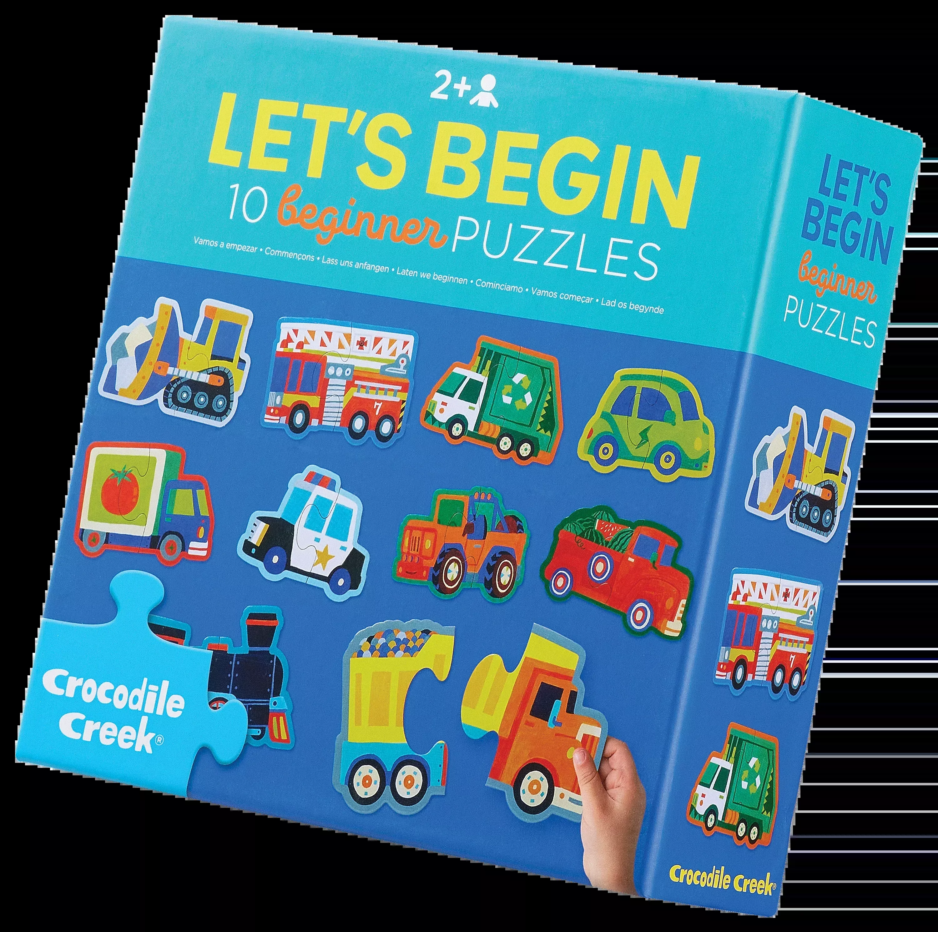 Crocodile Creek Let's Begin Puzzle Box - Vehicles