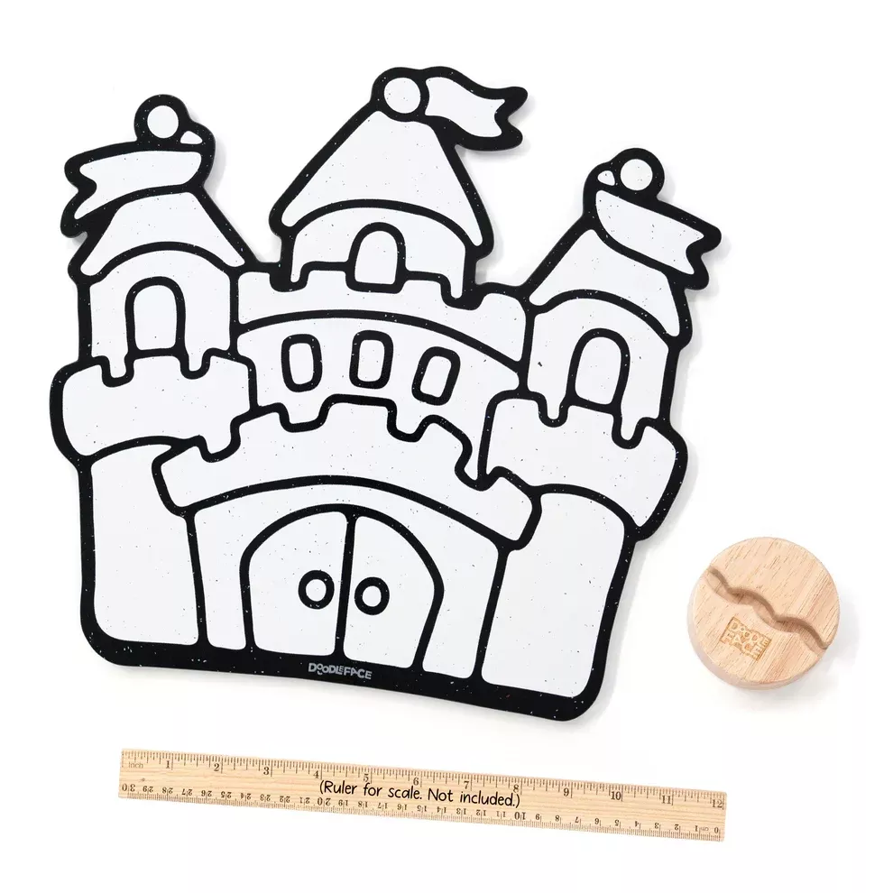 Doodleface Eraseable Crayon Board Castle