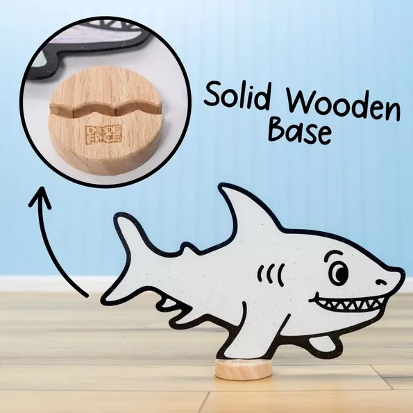 Doodleface Eraseable Crayon Board Shark