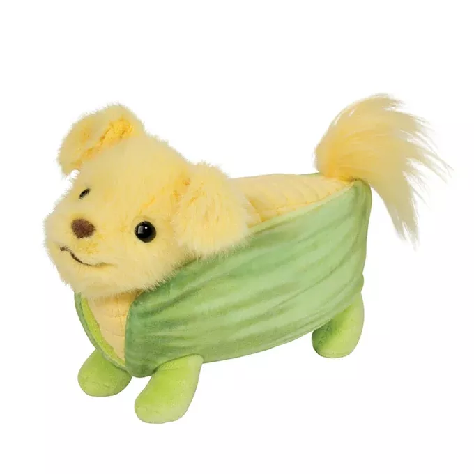 Douglas Cuddle Toy Kernal Corn Dog Plush Toy 5 inch