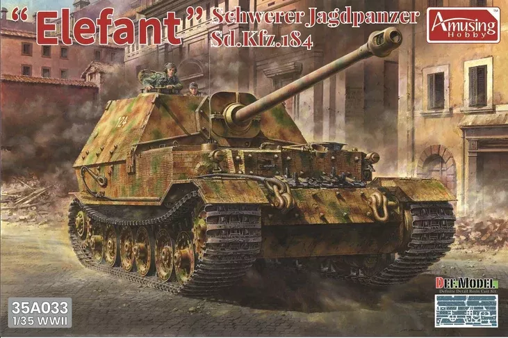 "Elefant" Schwerer Jagdpanzer Sd.Kfz.184 (1/35 Scale) Plastic Military Model Kit