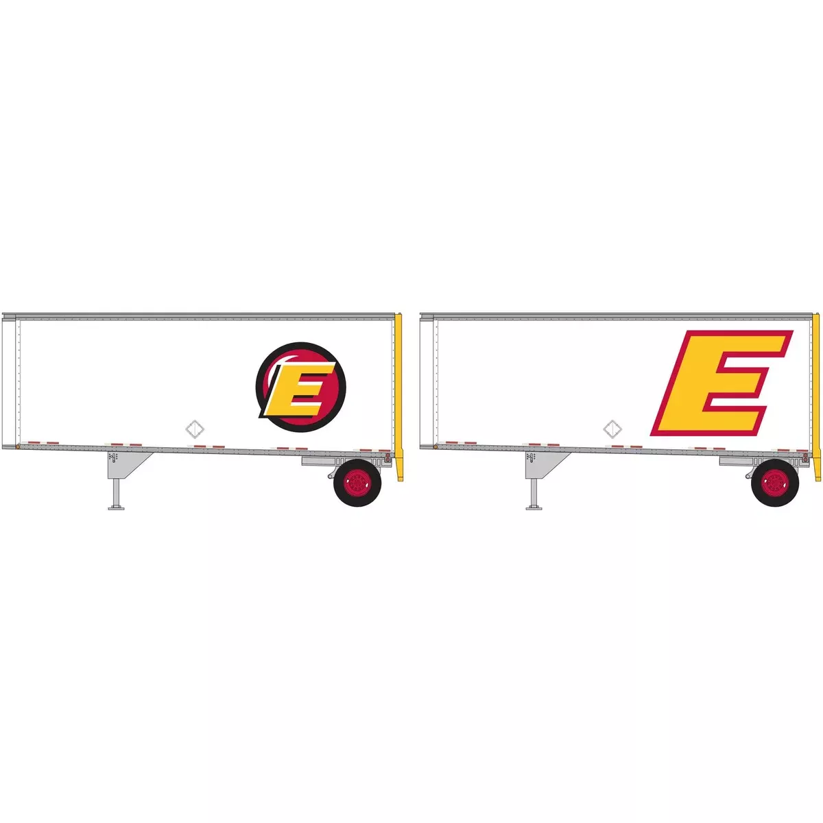 Estes HO Scale 28' Trailers with Dolly