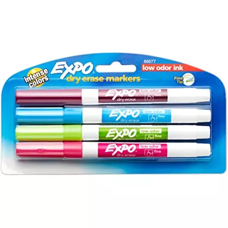 Expo Low Oder Dry Erase Tropical Color Set 4