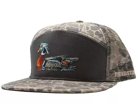 Fieldstone Youth 7-Panel Backwoods Camo Wood Duck Hat