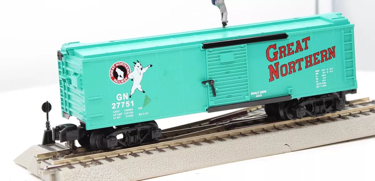 Gilbert 6-49031 GREAT NORTHERN Operating Walking Brakeman Car S Scale Like New