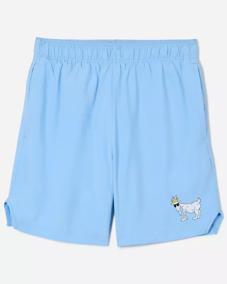 GOAT USA Carolina Blue 7” Athletic Shorts