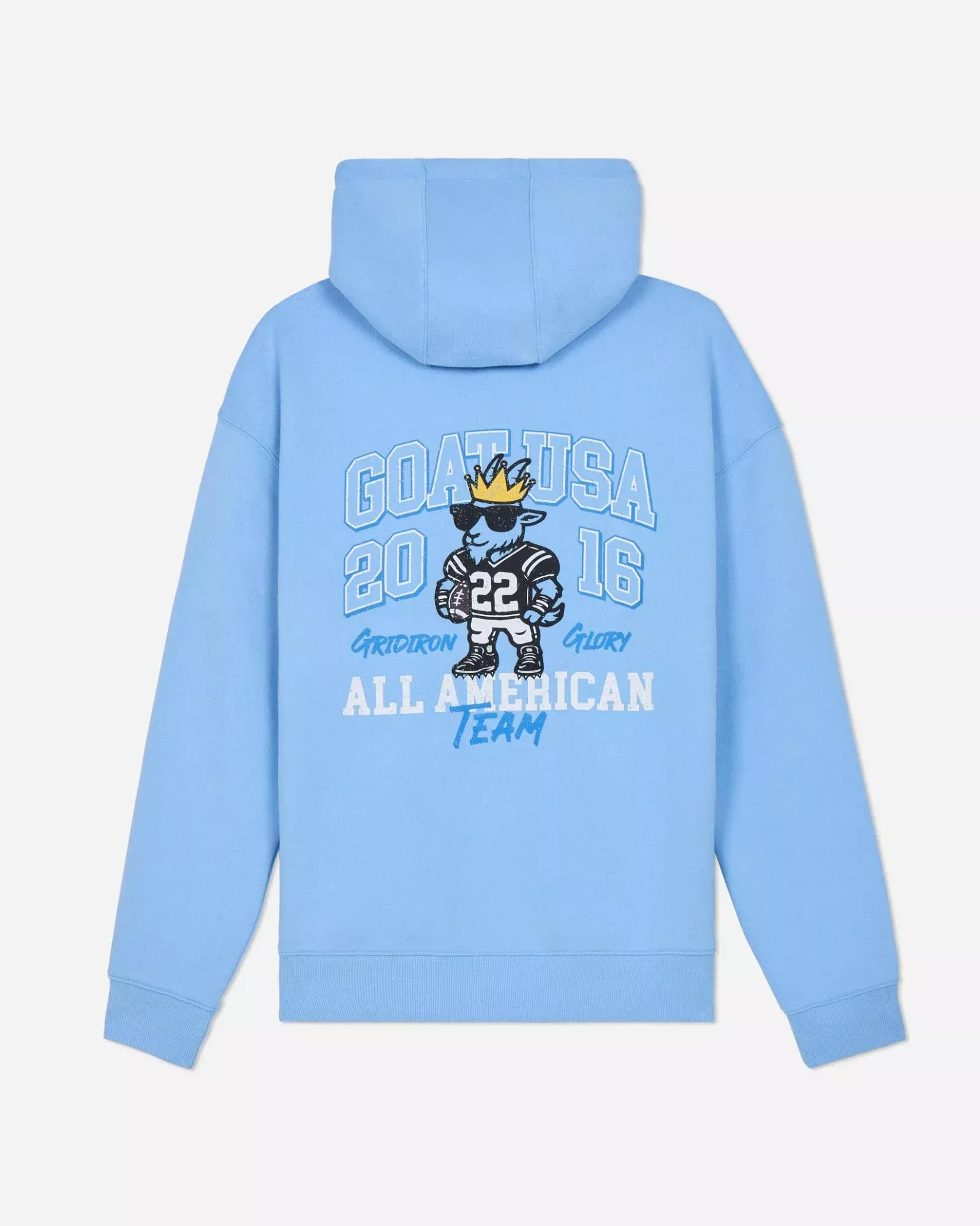 GOAT USA Carolina Blue Gridiron Hooded Sweatshirt
